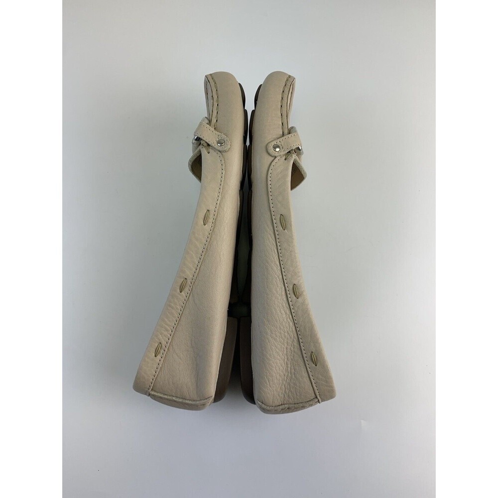 J Crew Soft Leather Loafer Taupe Bridle Bit Moccasin Toe Slip On Flat Womens 9 - Picture 9 of 12